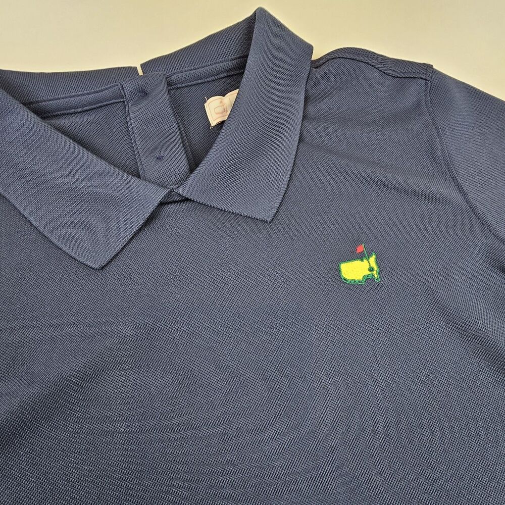 Masters Peter Millar Golf Polo Shirt Womens M Navy Blue Augusta National